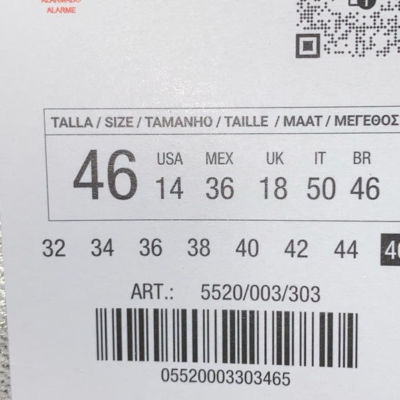 NWT. Zara TRF Metallic Effect High-Waisted Jeans. Size 12, 14. - Picture 10 of 12